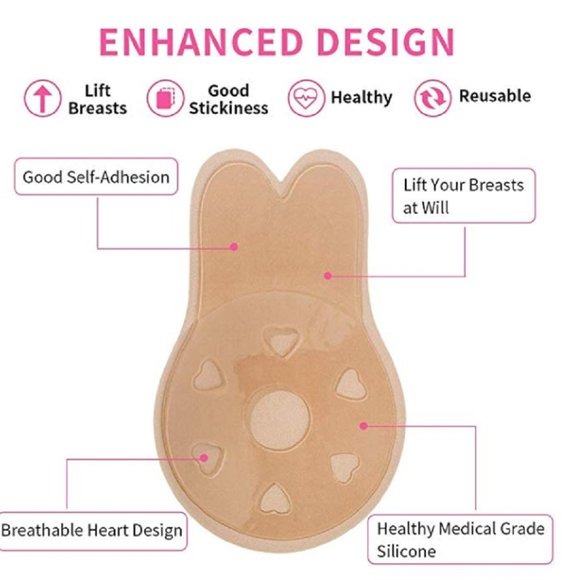 Adhesive Push Up Strapless Bra - Picture 11 of 13